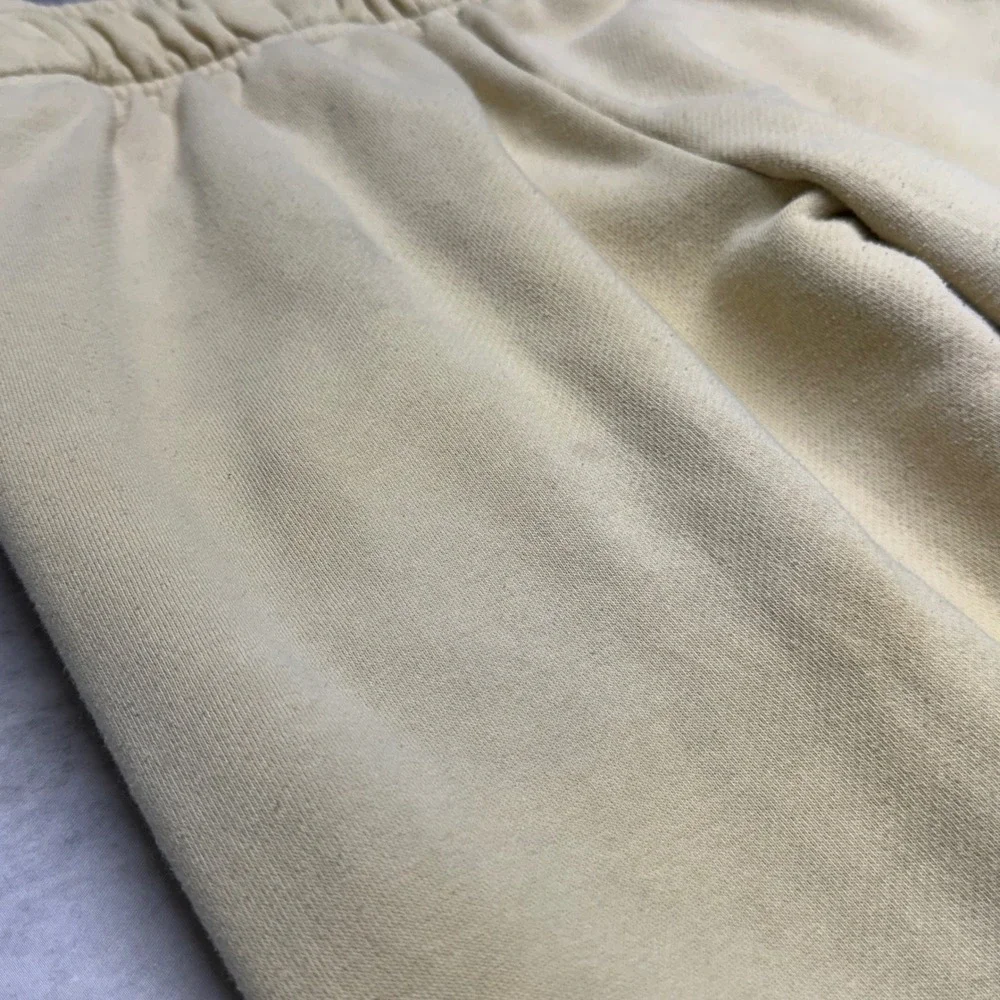 The North Face Regular Fit Mens Medium Beige Logo Cuffed Fleece Sweatpants